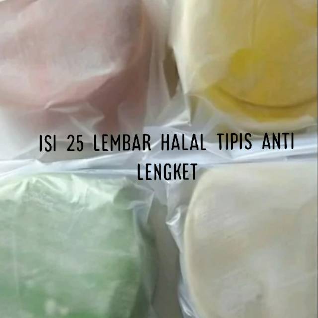 Kulit dimsum/gyoza/pangsit bulat/siomay halal tipis gyoza siomay   skin.dimsum wrapper isI 25 LEMBAR /diameter 7.5cmlembut halal anti lengket murah pewarna import ya