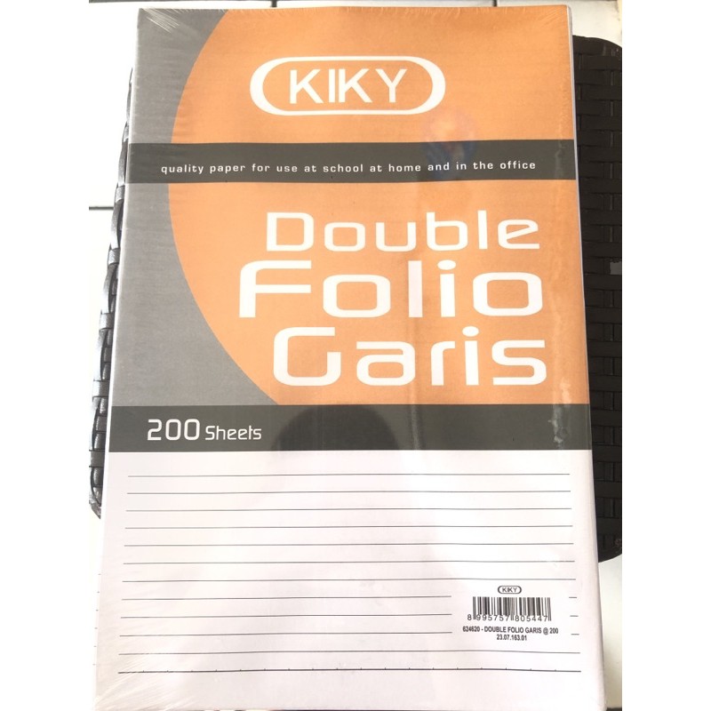 

Double Folio Bergaris isi 200 Lembar / Double Folio Garis