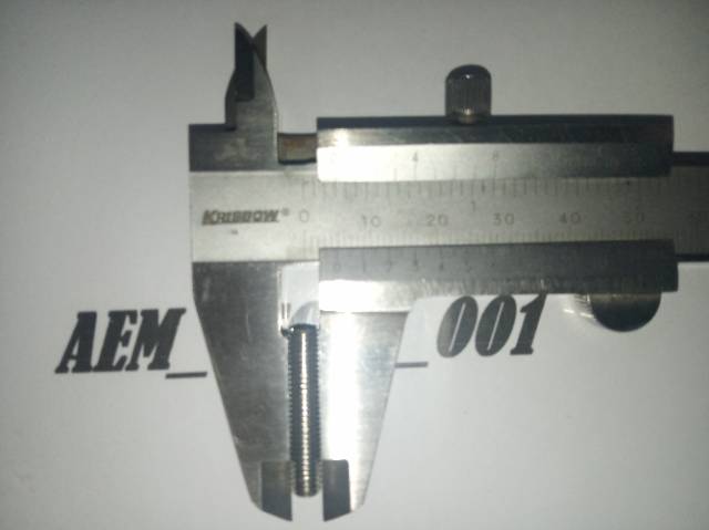 L tanam M5 x 25 (2.5cm) stainless 304