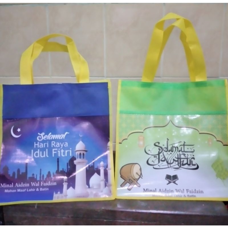 

MURAH Tas Spunbond Vinil Goody bag Idul Fitri Goody Lebaran Grosir NEW