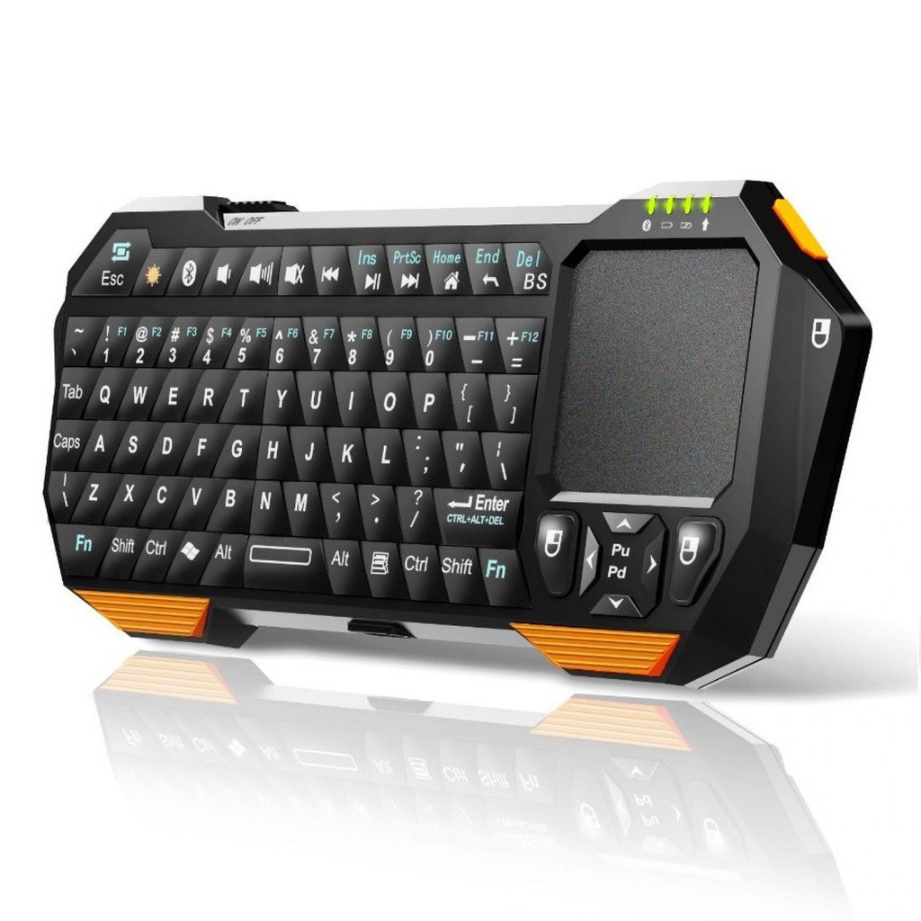 QQ Keyboard Bluetooth Mini dengan Touchpad & Mouse BEST SELLER 