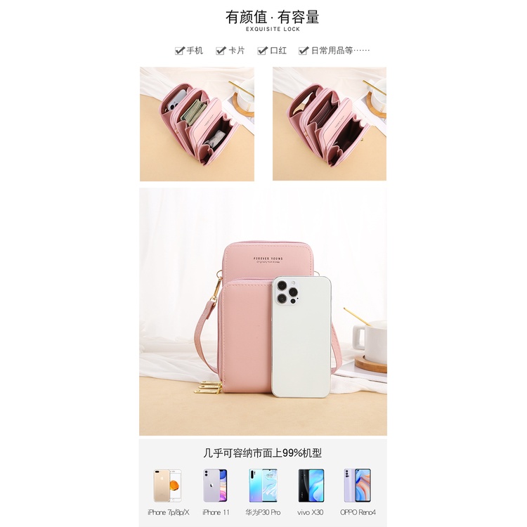 Serenity Dompet HP Touch Screen Forever Young Tas Selempang Wanita Import Murah Readi Jakarta 399