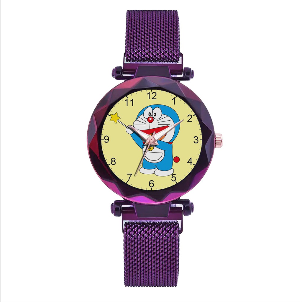 Jam Tangan Wanita Custom - DORAEMON Free Box &amp; Batre Cadangan