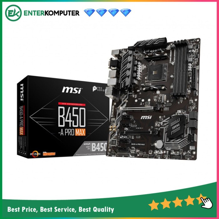 Motherboard MSI B450-A Pro MAX (AM4, AMD Promontory B450, DDR4, USB3.2, SATA3)