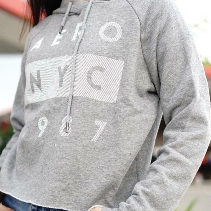 CROP HOODIE NYC AEROPOSTALE