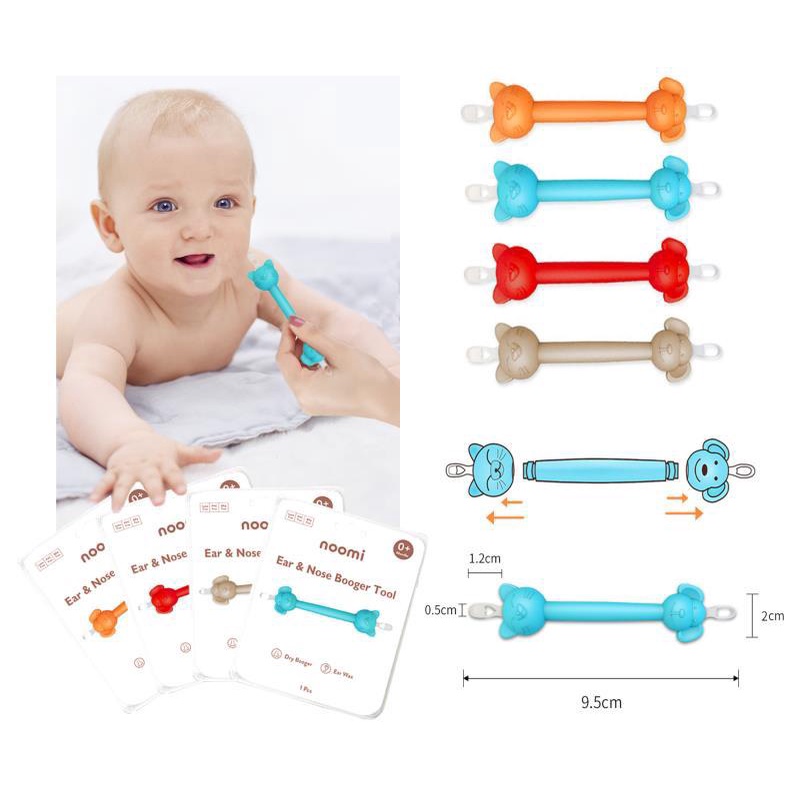 TERBARUUU NOOMI BOOGER TOOL EAR &amp; NOSE / NOOMI BABY CLIP &amp; TWIST PEMBERSIH HIDUNG DAN TELINGA BAYI AMAN