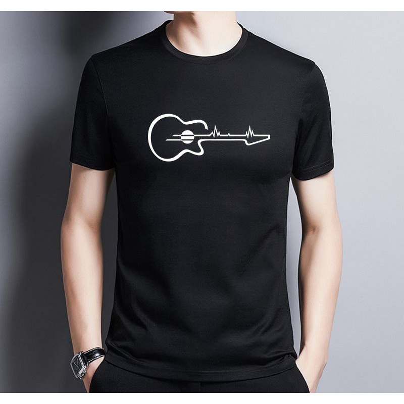KAOS FENDER GAMBAR SILUET GITAR / T-SHIRT KAOS GAMBAR GITAR