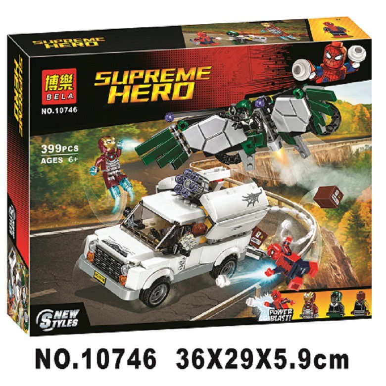 Brick Lego Bela10746 Marvel Spiderman Homecoming