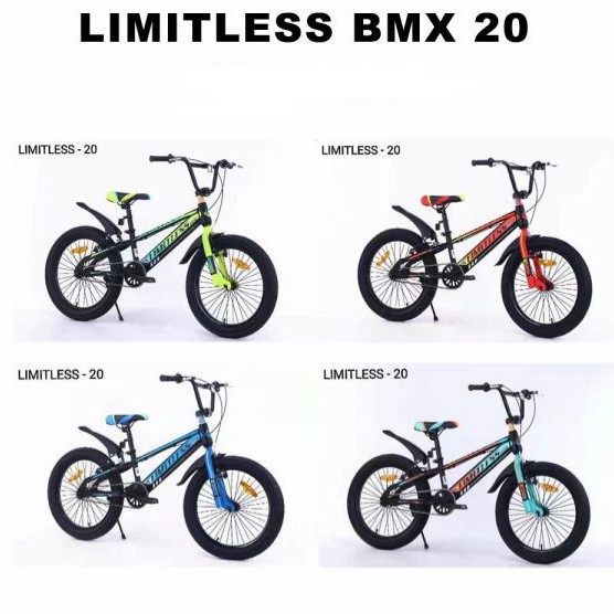 SEPEDA ANAK BMX LIMITLESS 20 INCH BAN BESAR 3.0