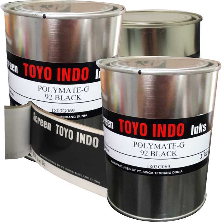 

Tinta toyo polymate black G-92/ tinta sablon plastik warna hitam