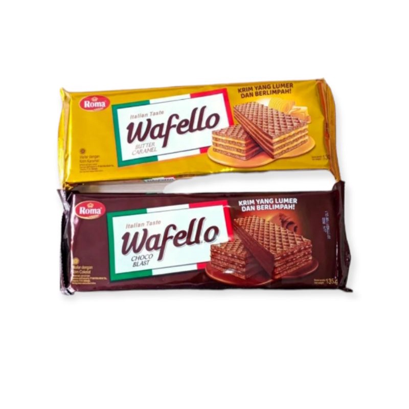 

Roma Wafello Wafer Choco Blast, Butter Caramel 117 gr