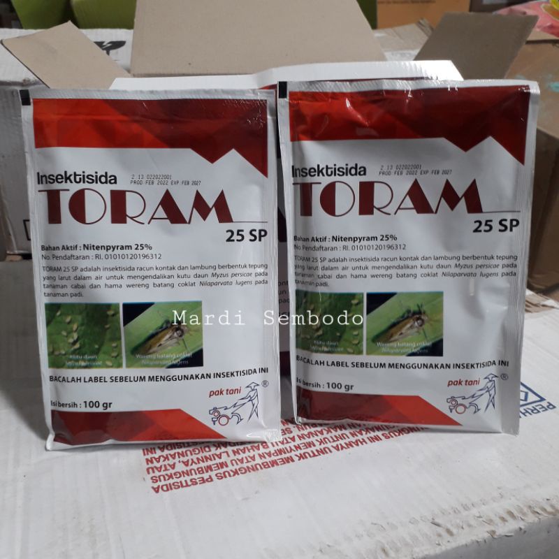 TORAM insektisida Obat wereng ampuh Pak tani Saprotan Utama 100 gr gram