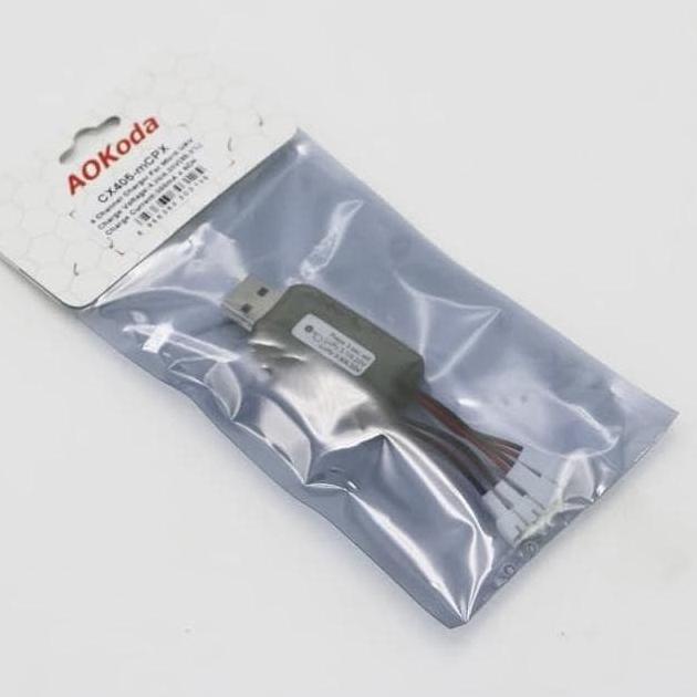 Charger 1S Lipo LiHV Battery Aokoda Micro USB 4 in 1