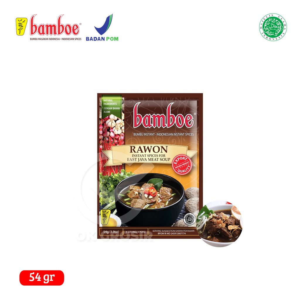 

Bamboe Bumbu Rawon / Bumbu Instan (54 gr)