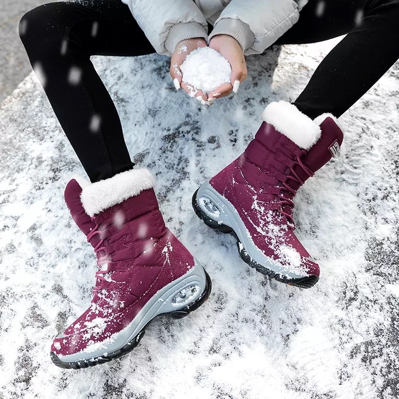 Boots winter wanita snow sepatu salju hangat import Miya suhu minus boot musim dingin anti slip