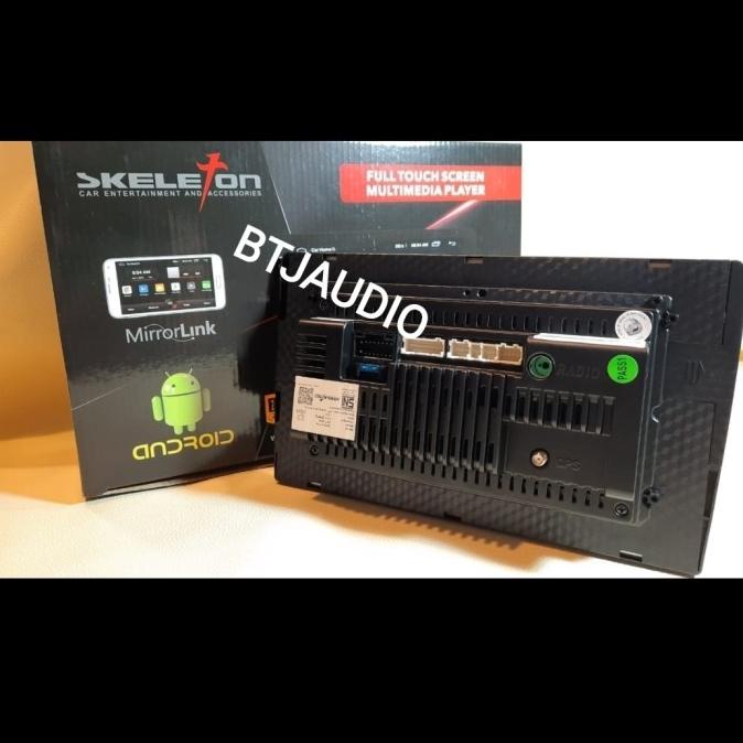 Head Unit Tape Mobil Double Din Skeleton Android Os 9.0 Layar 10 Inch