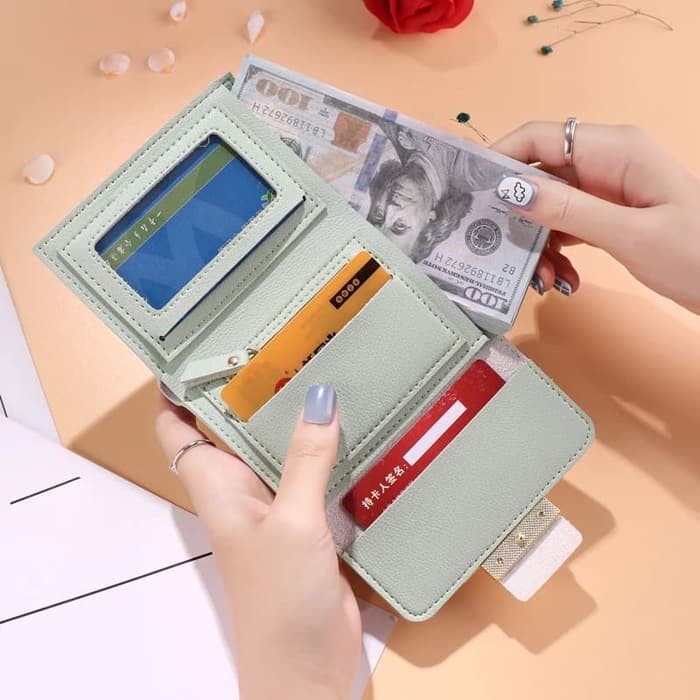 PROMO TAS WANITA, DOMPET WANITA, DOMPET PANJANG, DOMPET MINI LIPAT 8003# - HITAM