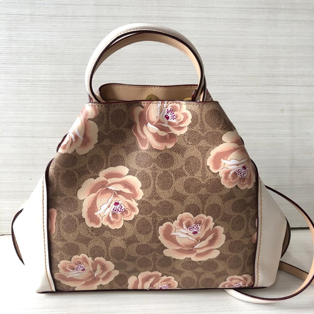 coach edie 31 rose print