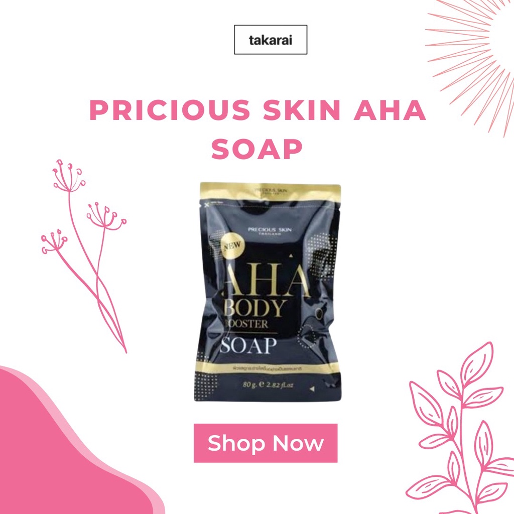 [ORI] Sabun Pemutih Kulit Badan Mengangkat Kulit Mati &amp; Memudarkan Streetchmark - Precious Skin AHA Body Booster