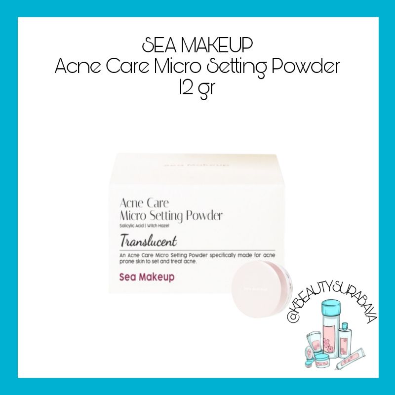 (BPOM) SEA MAKEUP Acne Care Micro Setting Powder / Sea MAKEUP Acne Cover &amp; Smooth Two Way Cake