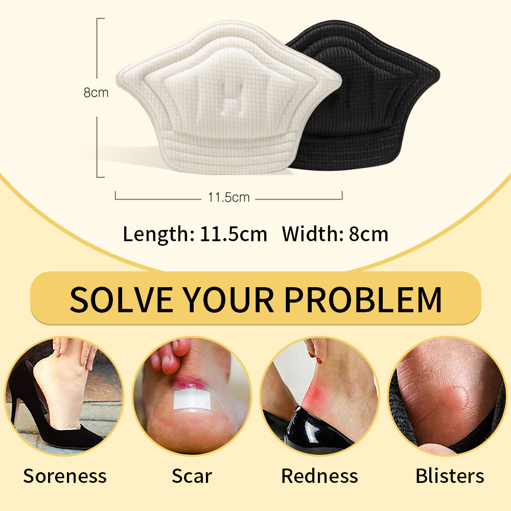 Sepasang Insole/Heel Pad/Cushion/Bantalan Sisipan Sepatu Pria dan Wanita Untuk Lindungi Kaki