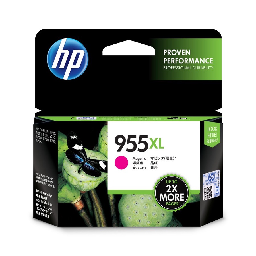 Tinta HP 955XL Magenta Original . Tinta Printer HP Ori 955XL Colour