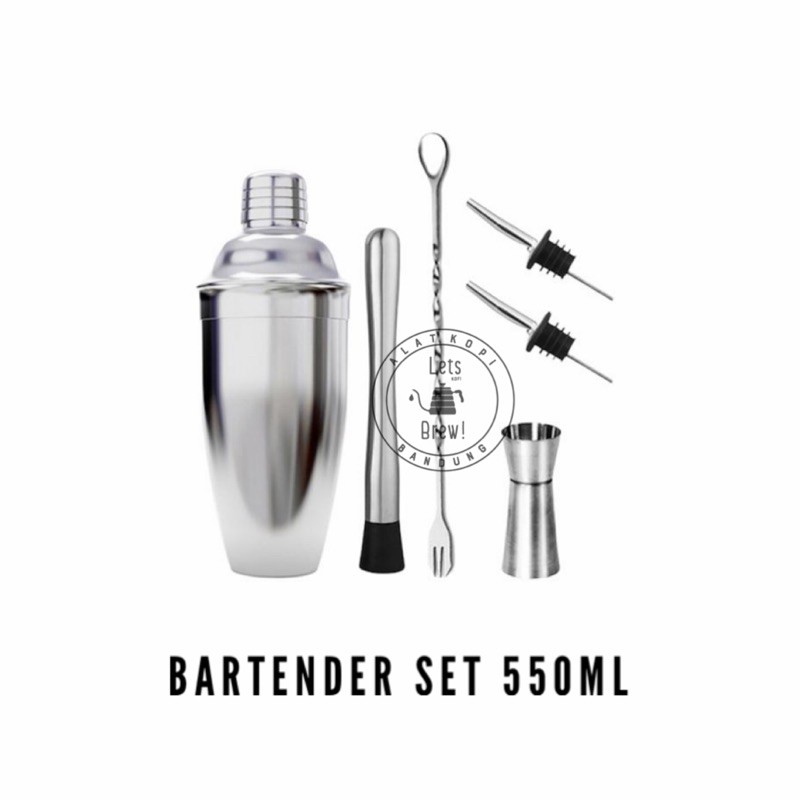 Bartender Set 550ml 6in1 dan 5in1