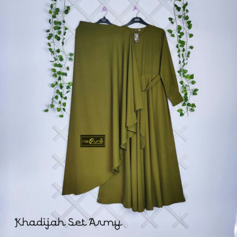 Gamis Khadijah Rizquna Hijab size M L