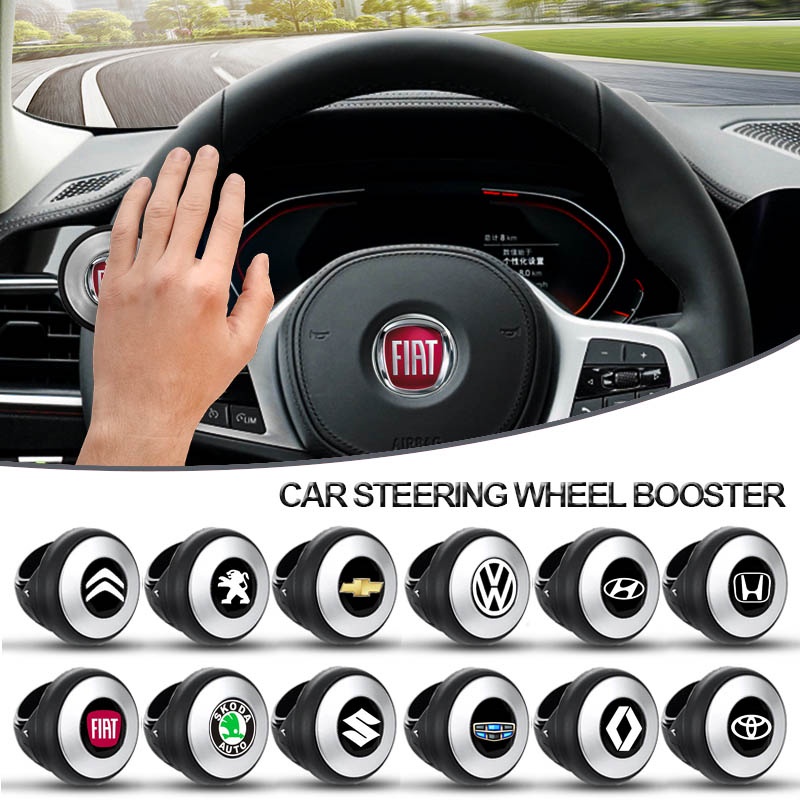 360° Bola Tombol Setir Kemudi Auto Spinner Knob Mobil Steeringbooster Silikon Power Steering Handle Booster Ball