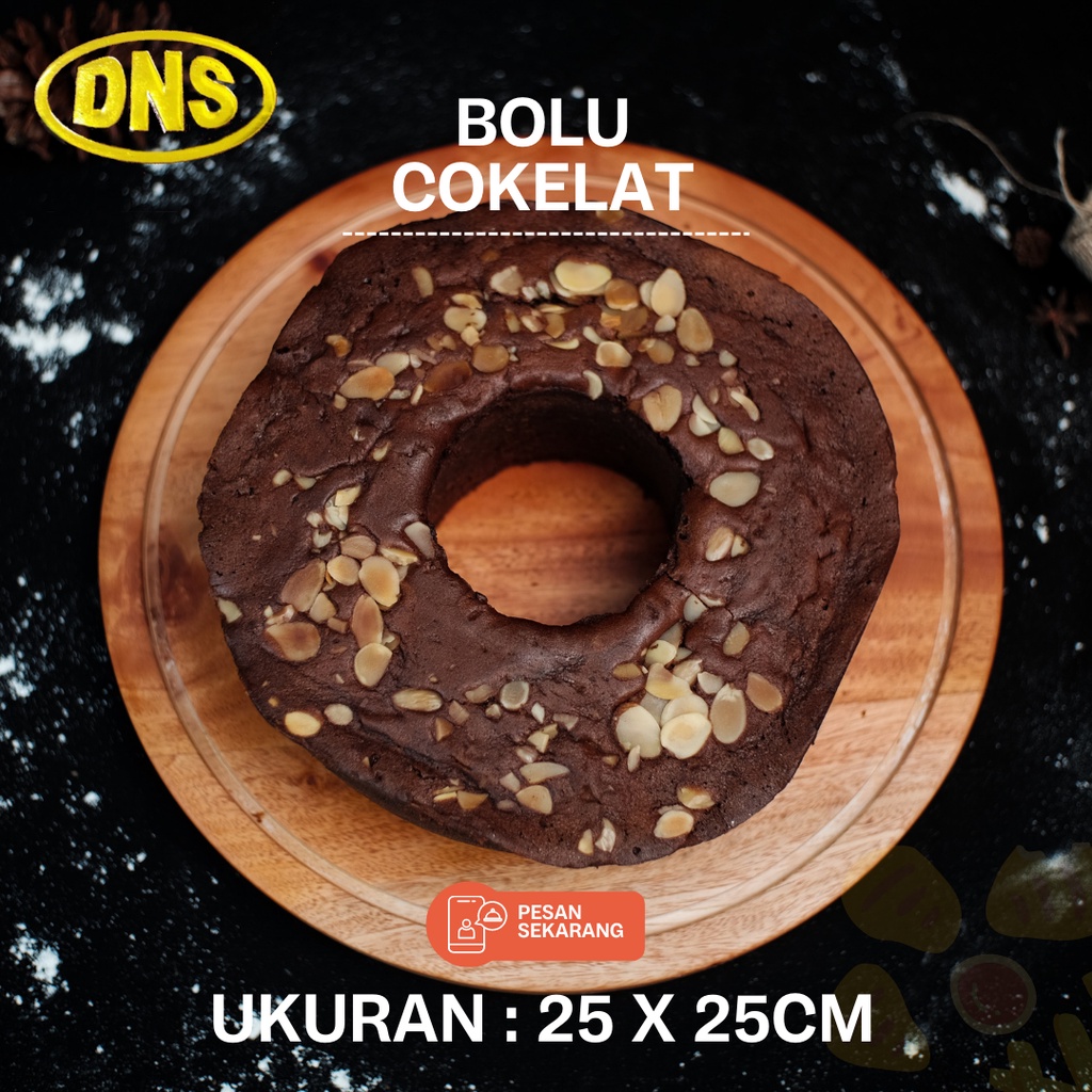 

Bolu Cokelat Besar 25x25cm / Chocolate Cake PREMIUM / Bolu Lembut dan Harum