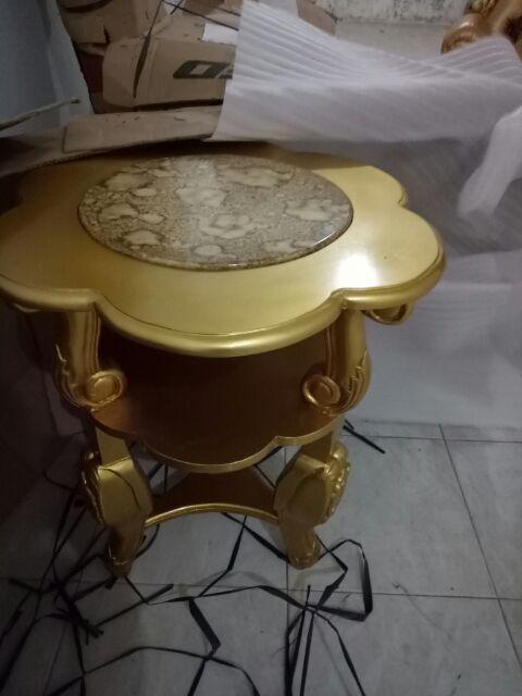 Sofa Princess Syahrini + Meja Kayu Jati, 2 Kursi Sofa Santai Plus Meja Model Terbaru