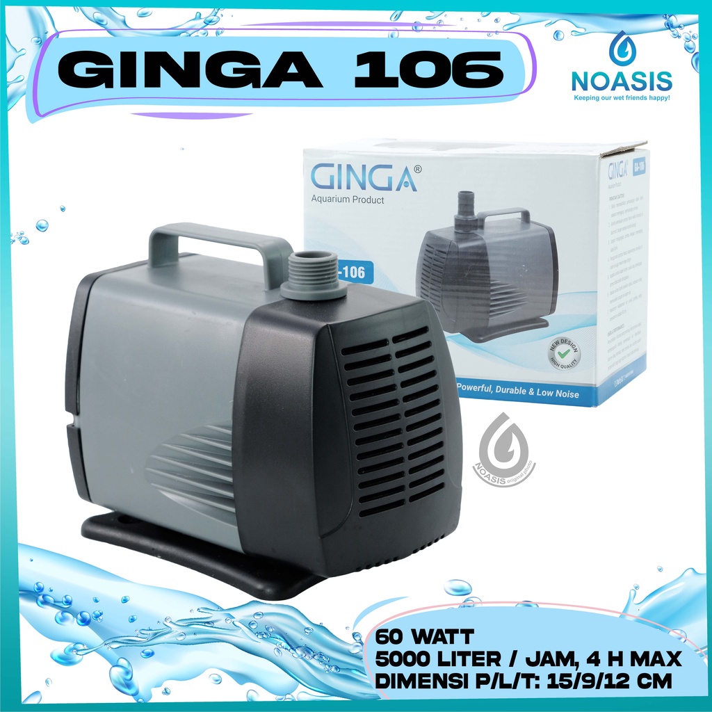 POMPA AQUARIUM CELUP WATER PUMP GINGA GA 106 GA-106 LOW WATT