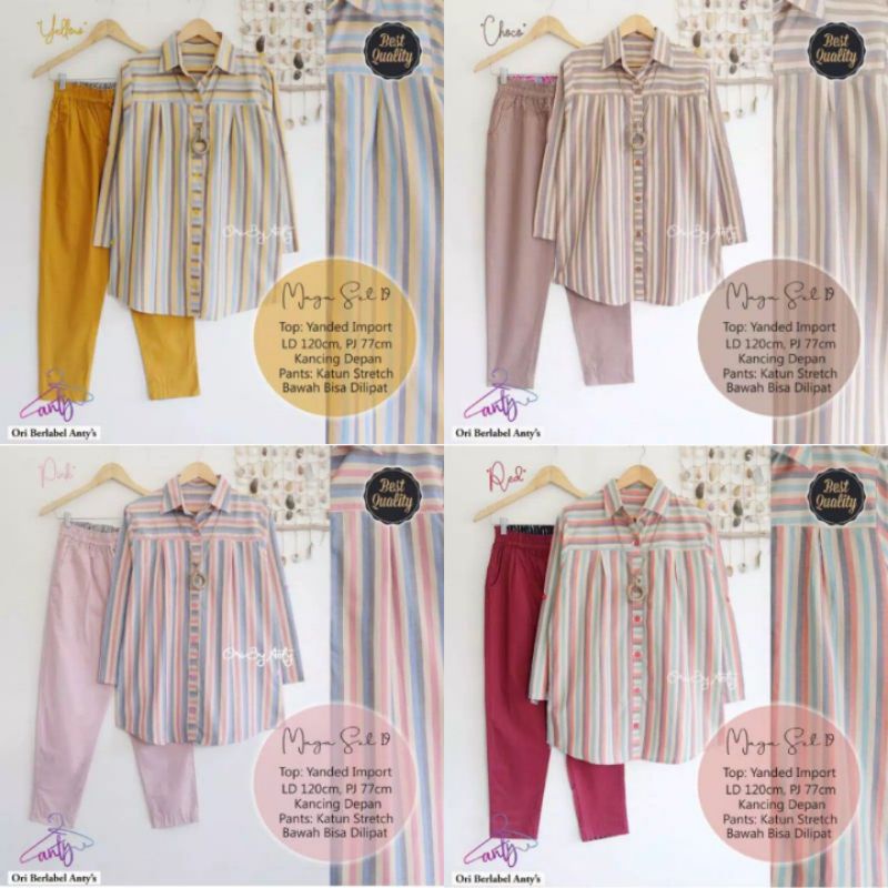 RESTOCK MAGA SET 19 / SETELAN JUMBO / SETELAN GARIS / SETELAN LOREK / SETELAN SALUR / SETELAN RECOMM