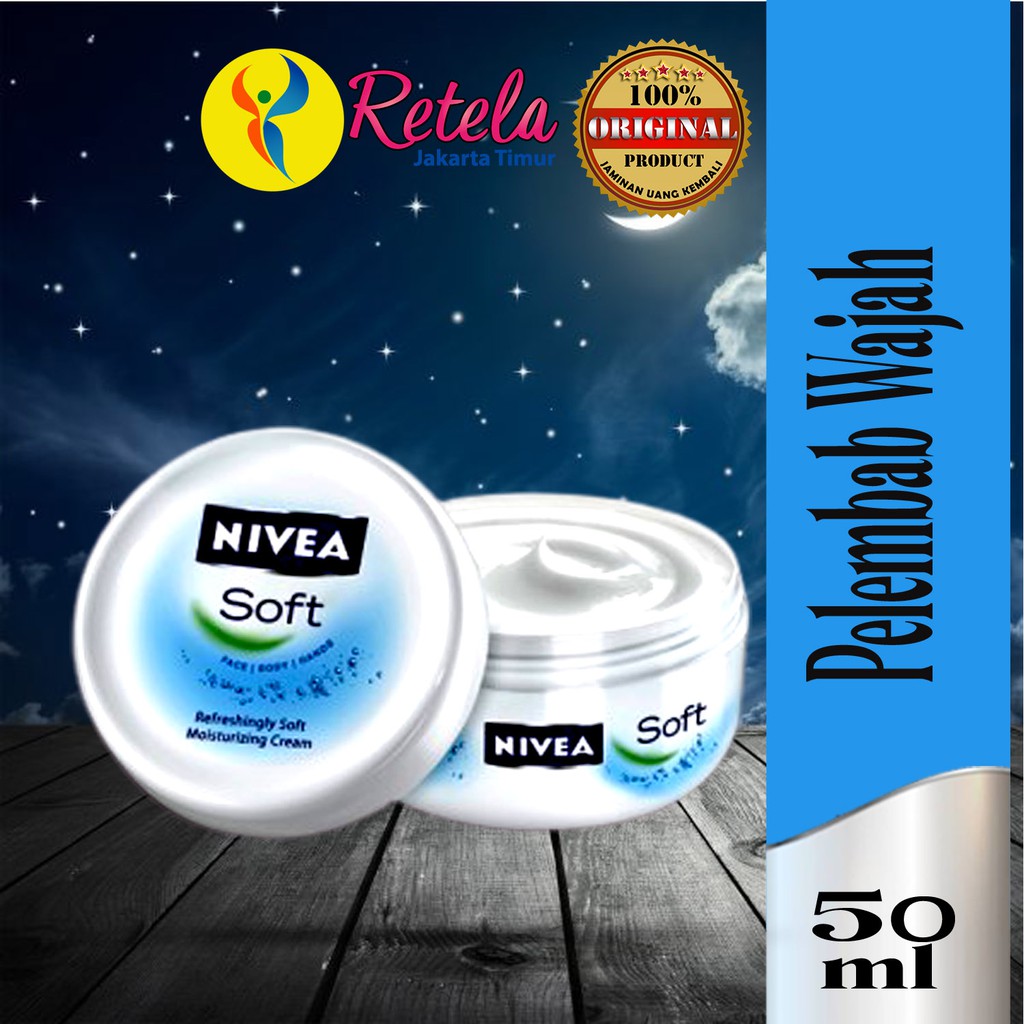 Nivea Soft 50ml Pelembab Wajah Moisturizer Shopee Indonesia