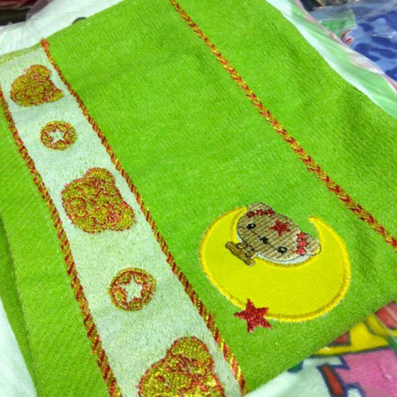 HANDUK MANDI ANAK KARAKTER BORDIR DOLPHIN  50x100CM-HANDUK BAYI-HANDUK ANAK TANGGUNG