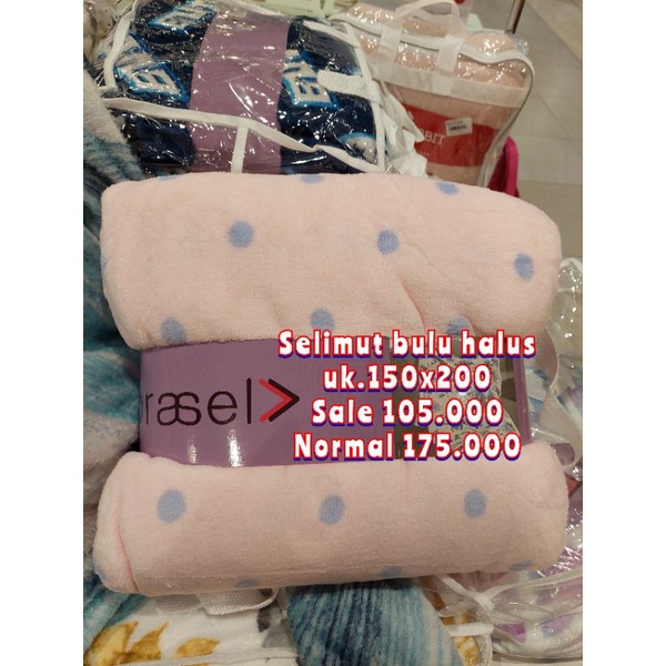 SELIMUT BULU HALUS 150X200 BRASEL
