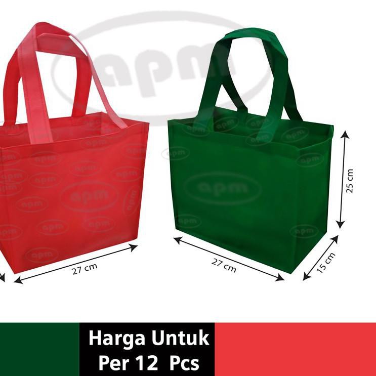 

✰ Tas Spunbond Jahit Kue Brownies Ukuran 27x15x25cm ✼