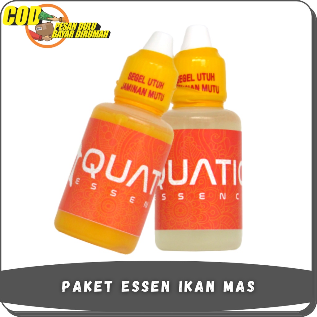 PAKET ESSEN IKAN MAS Paling Mantap - Aquatic Essen Kuning Kilo Gebrus + Aquatic Essen Bening 