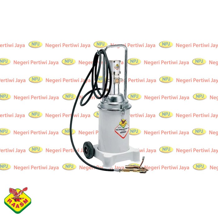 RAASM Grease Pump 50:1 Pneumatic Wheel Mounted 68213 - Pompa Minyak