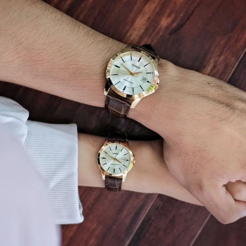 Jam tangan Couple Casio V004 original