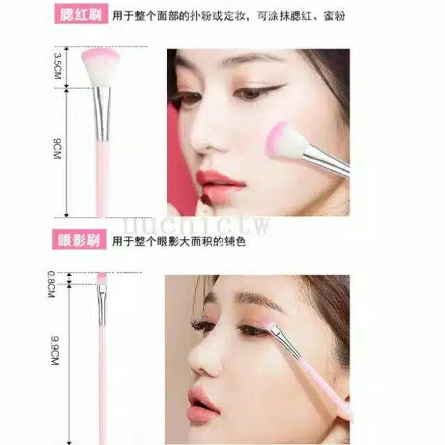 Kuas Make Up Set isi 5 Pink