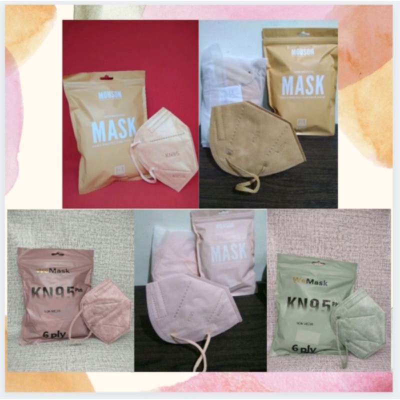 Masker KN95 Warna/ Masker Earloop/ Masker KN95 10pcs