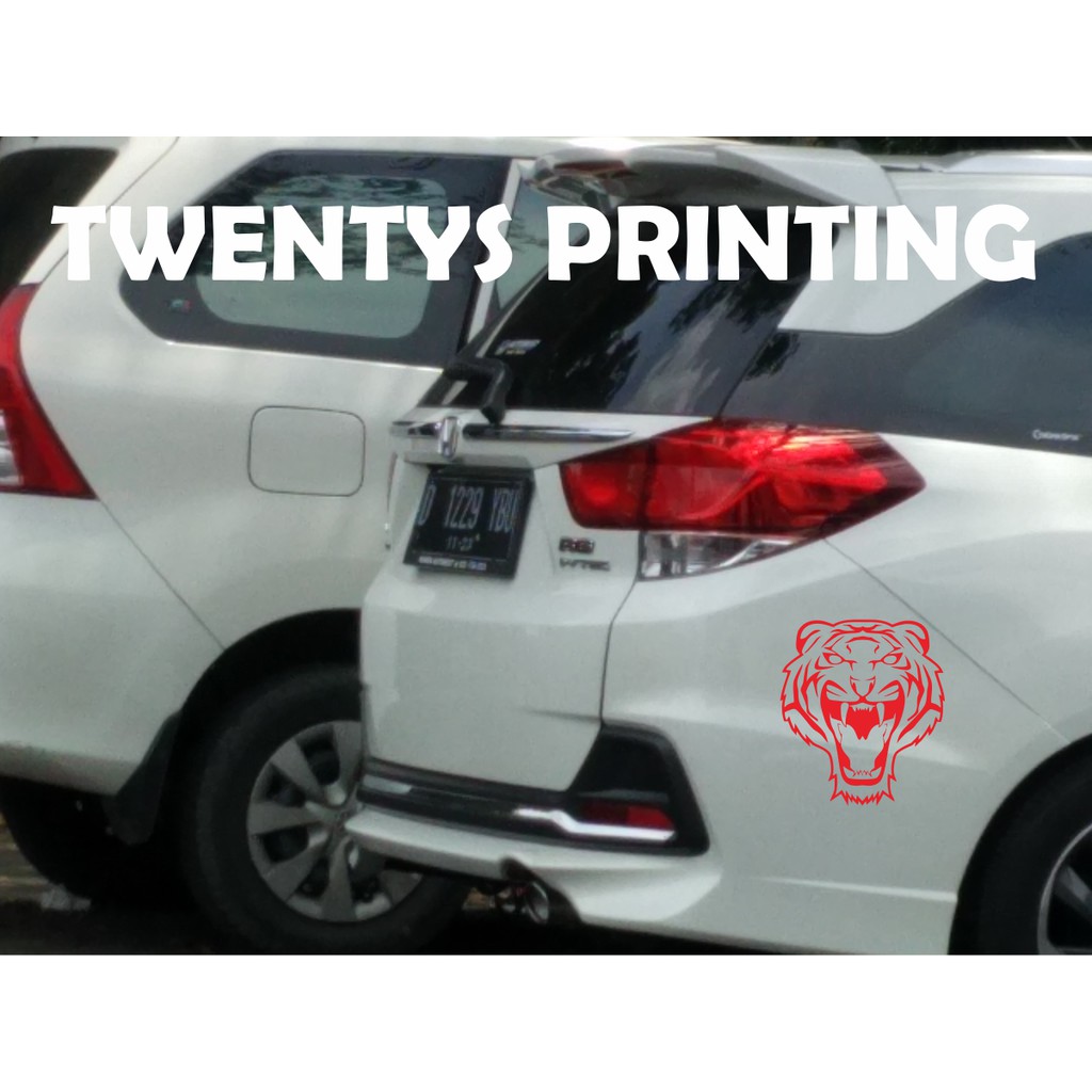 KEPALA MACAN STIKER BODY MOBIL STICKER CUTTING