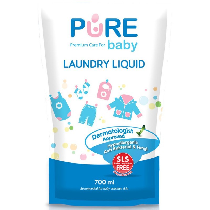 Pure BB Laundry Liquid Refill 700ml Sabun Cuci Pakaian Bayi