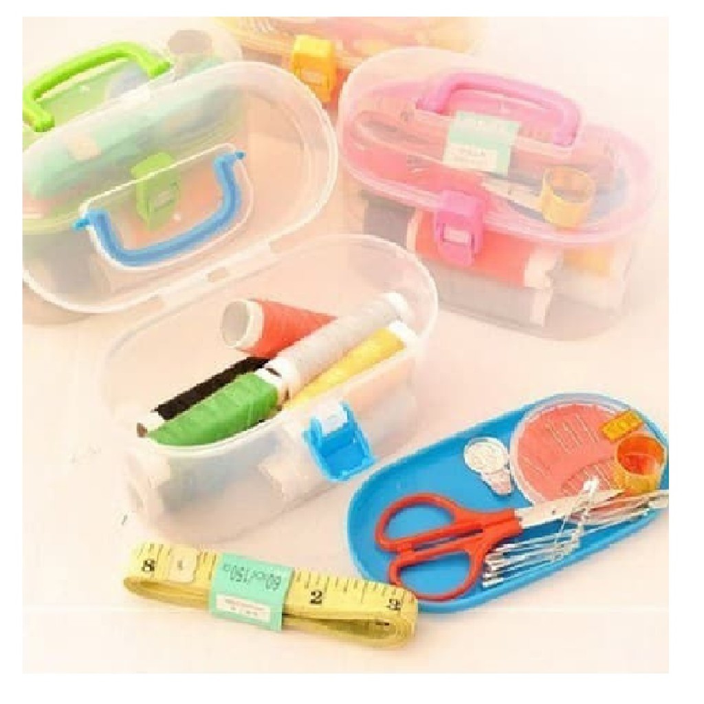 Set Alat Jahit Pelengkapan Jahit Jarum Benang / Sewing Box Tool