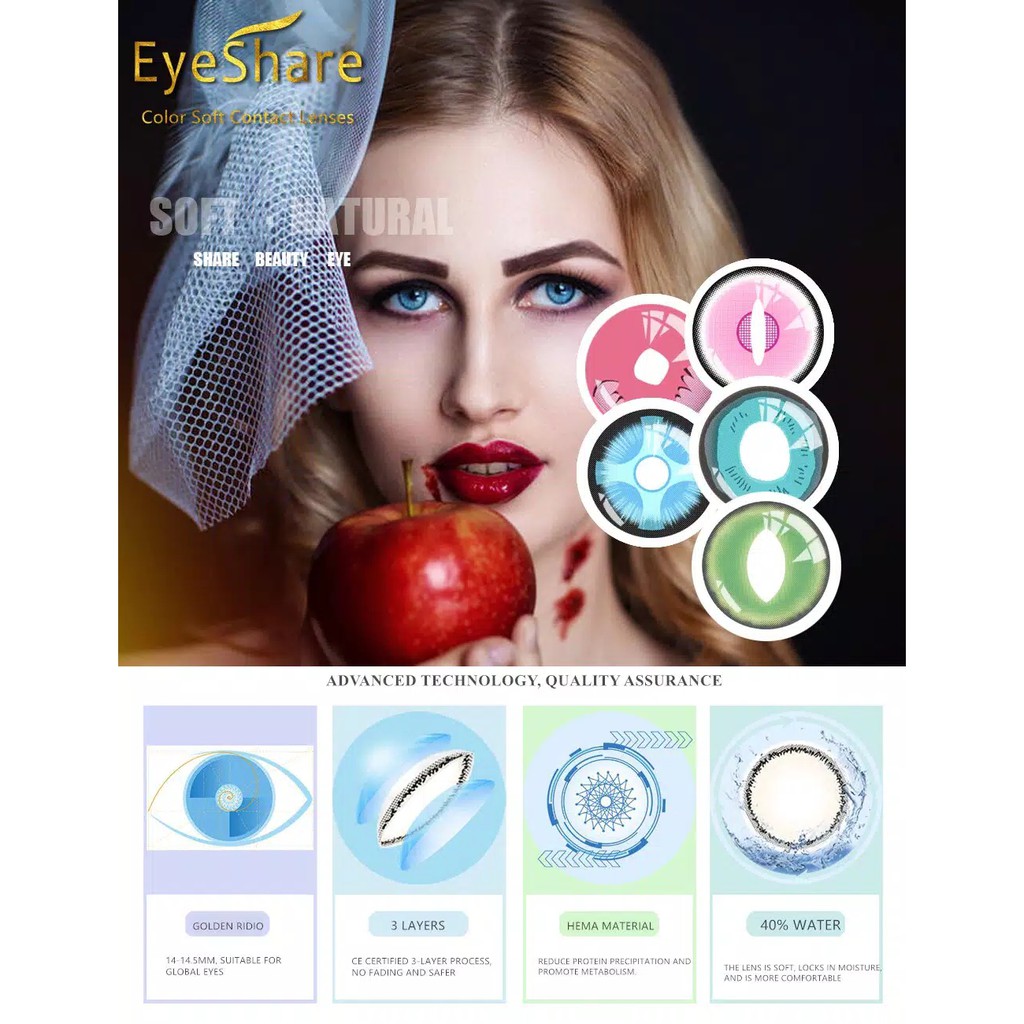 RCS ✔️- ~NEW ARRIVAL~ Softlens cosplay Halloween zombie Mata kucing viper