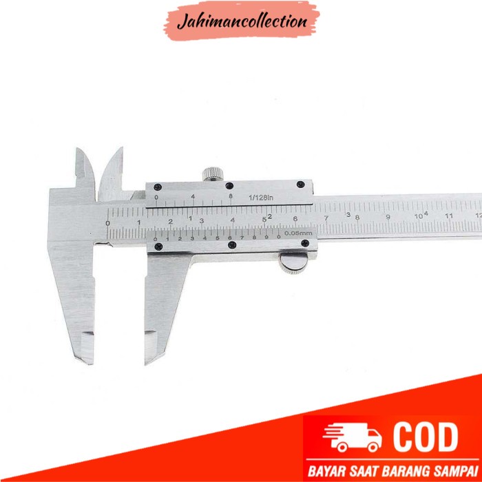 

✨ BISA COD ✨ Jangka Sorong / Sikmat / Penggaris / Mistar Stainless Steel 15cm - Silver