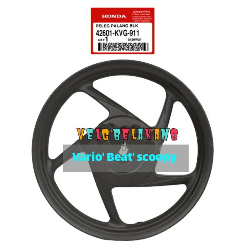 velg peleg belakang vario.beat.beat fi.scoopy. 42601KVG911. original ahm