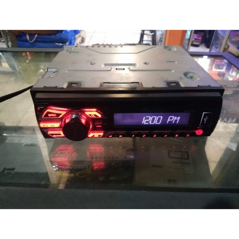 Singledin pioneer cd mp3 aux radio am fm headunit audio mobil