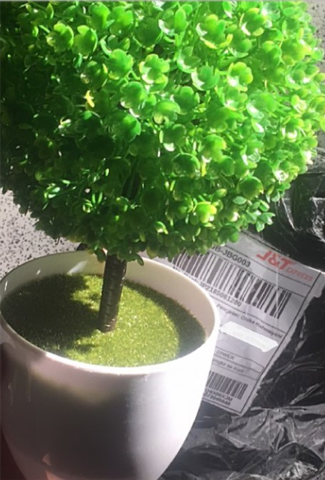 Pot Tanaman Hias Artificial Bulat